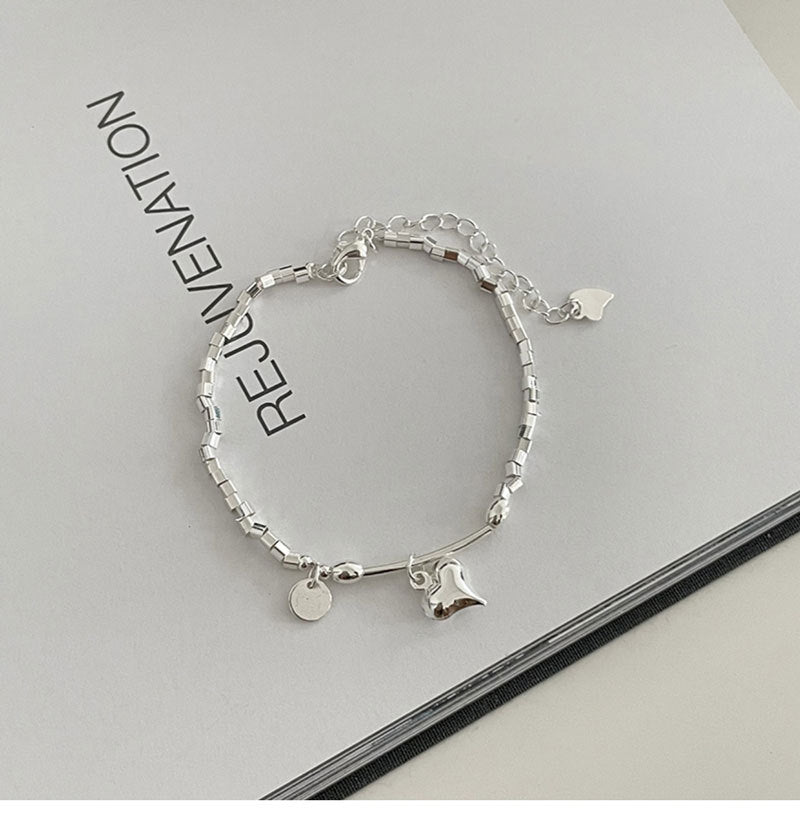 Kelly Designs Sliver Heart Bracelet(Instock Collection)
