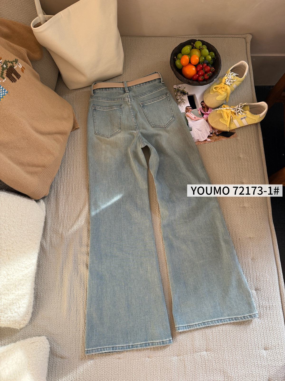 Kelly Designs Four Season Flare Jeans- With Horse Belt (Instock)