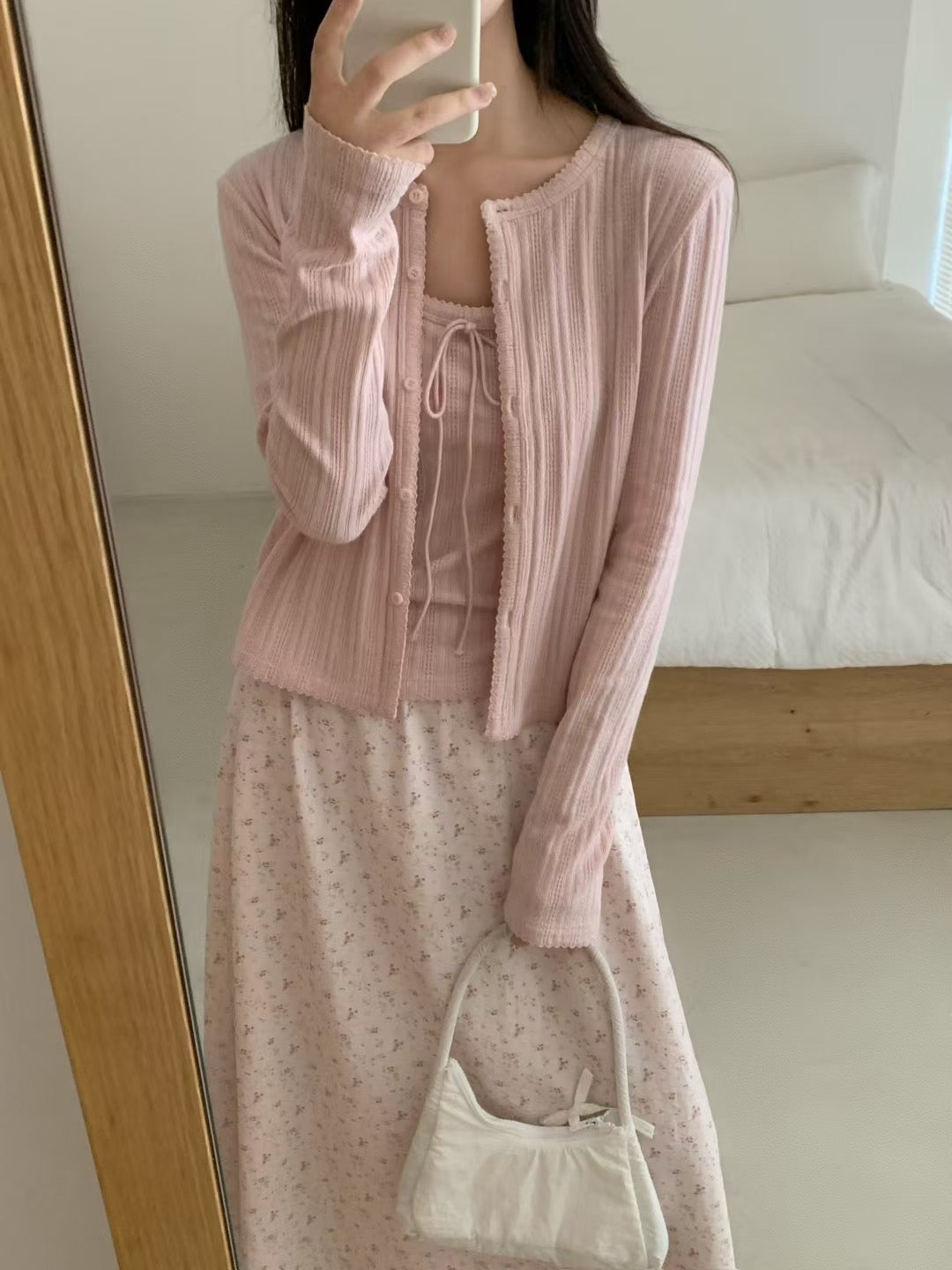 Kelly Designs Five Colors Cami Top and Cardigan Set (Instock)