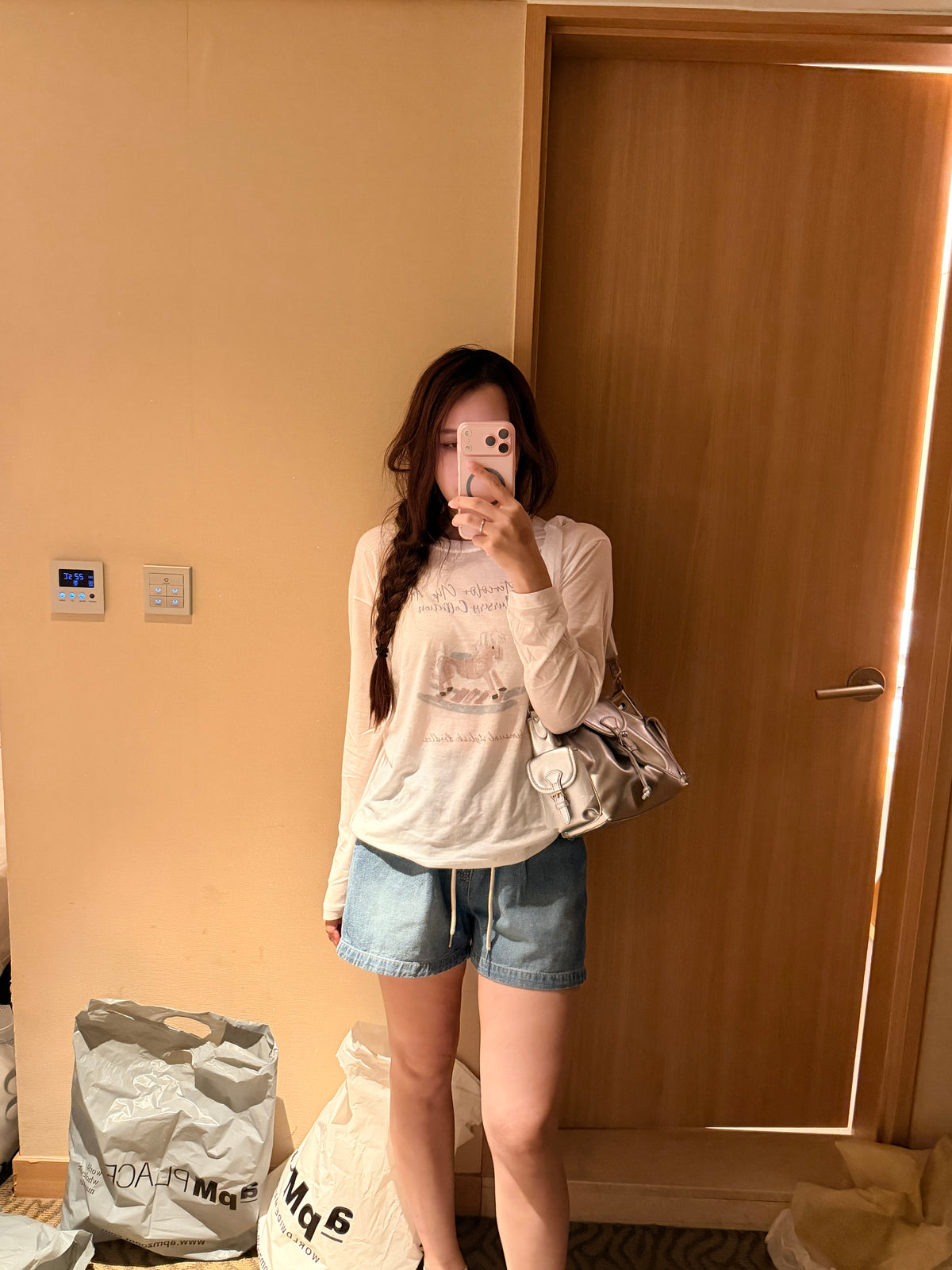 Korean APM Collection Sun Cover Long Sleeves Top-2 Colors (Instock)
