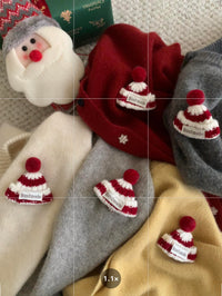 Kelly Designs Holiday Snow Hat Wool Cardigan – Limited Christmas Edition (Instock)