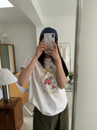 Kelly Designs Cartoons Tshirt - White (Instock)