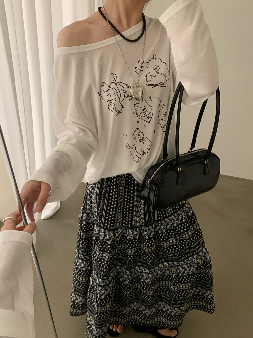 Kelly Designs Casual Graphic Sun Shirt – Puppies Long Sleeve (Instock)