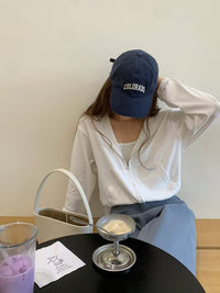 Korean Lightweight Hoodie Zip-Up - Off White (Instock)