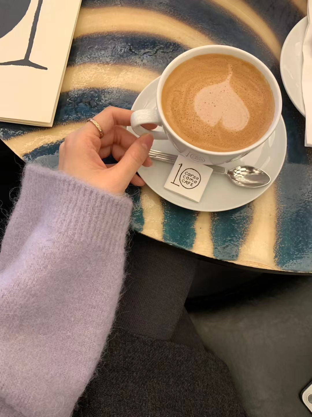 Korean APM Collection Ounce Purple V Neck Sweatshirt (2 weeks)