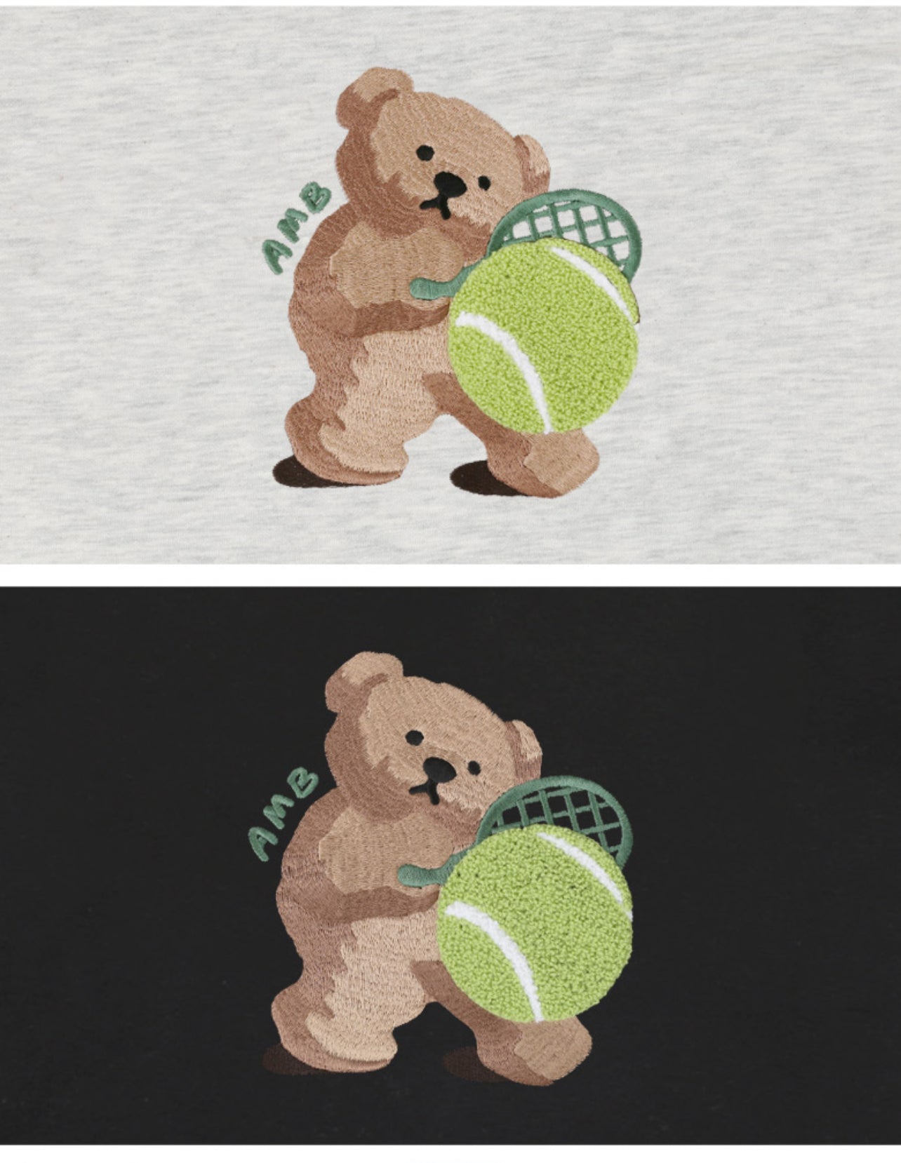 Ambler Korean collection Tennis Bear Black (Preorder)