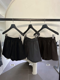 Kelly Designs Trendy 3-Color PU Leather Slim Fit Shorts (Instock)