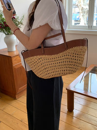 Korean APM Collection Knitting Leather Bag (Instock)