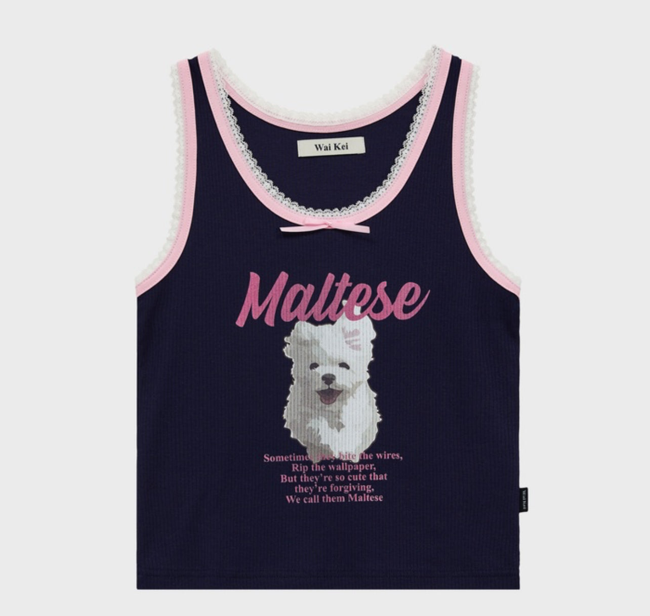 Waikei Maltese Vest Top (Instock)