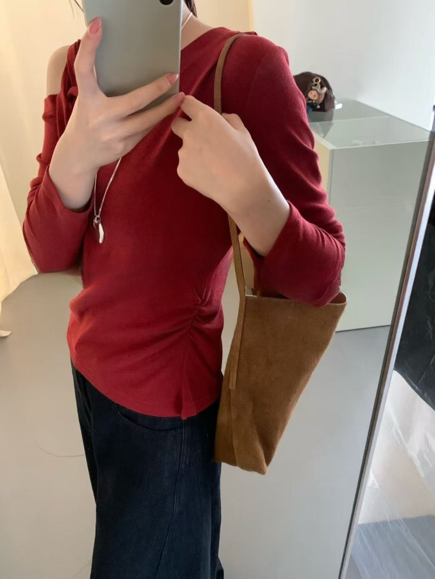 Kelly Designs Off Shoulder Red Top (Instock)