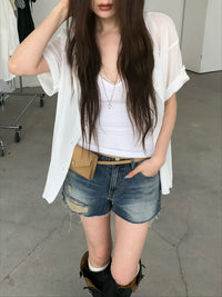 Korean APM Collection V Neck Cami Top-3 Colors (Instock)