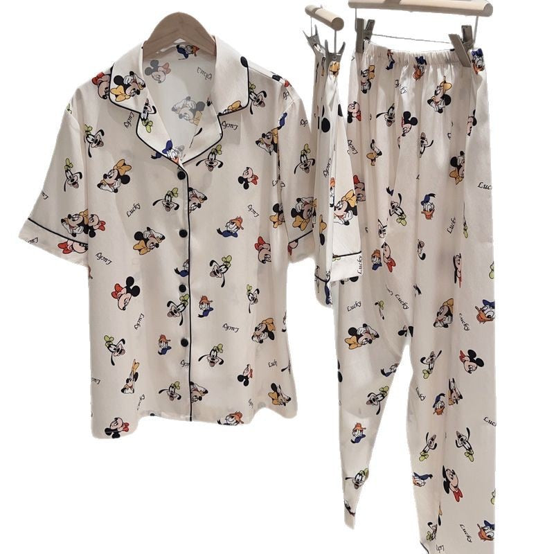 Kelly Designs Mickey Mouse Pajama Set  – Short Sleeve & Long/Short Pants 3pcs Set (Instock)