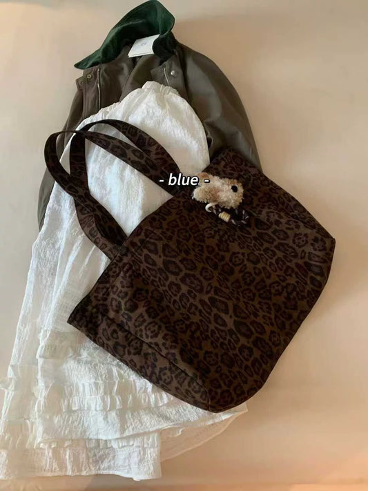 Kelly Designs Leopard Print Faux Fur Shoulder Bag (Instock)