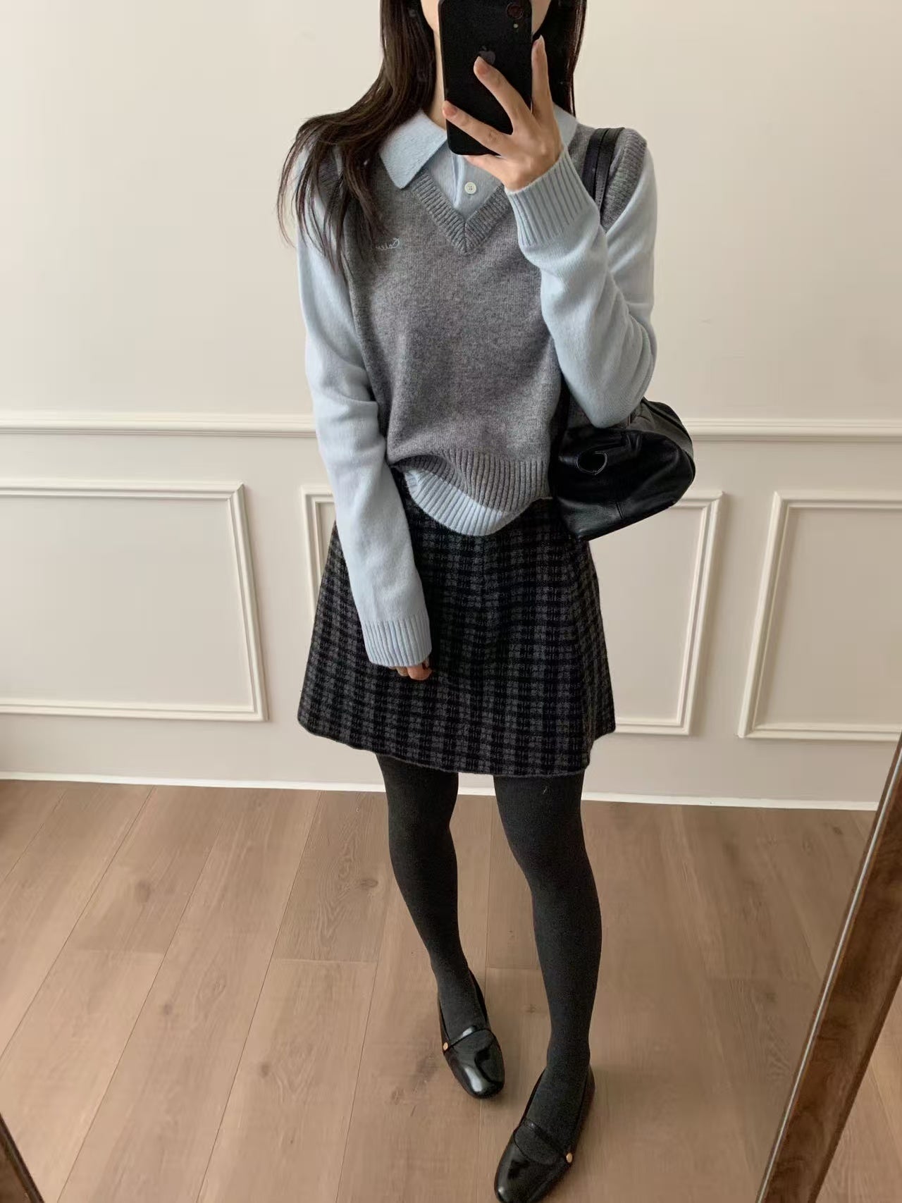 Kelly Designs 2 Colors Fake 2pcs Wool Sweater (Instock)