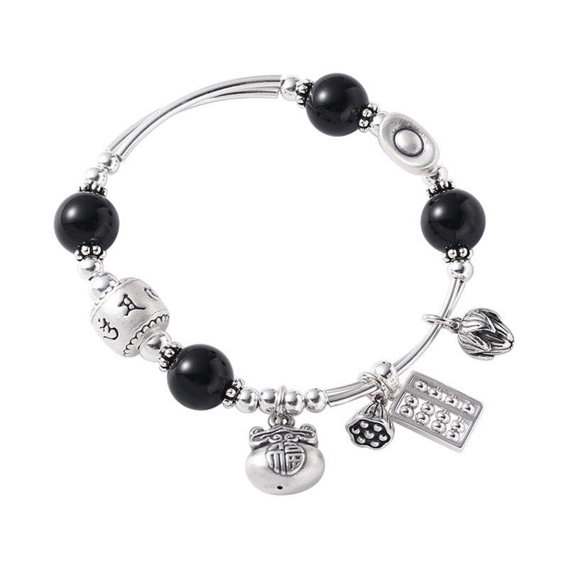 Kelly Designs Black Onyx Abacus Bracelet (Instock)