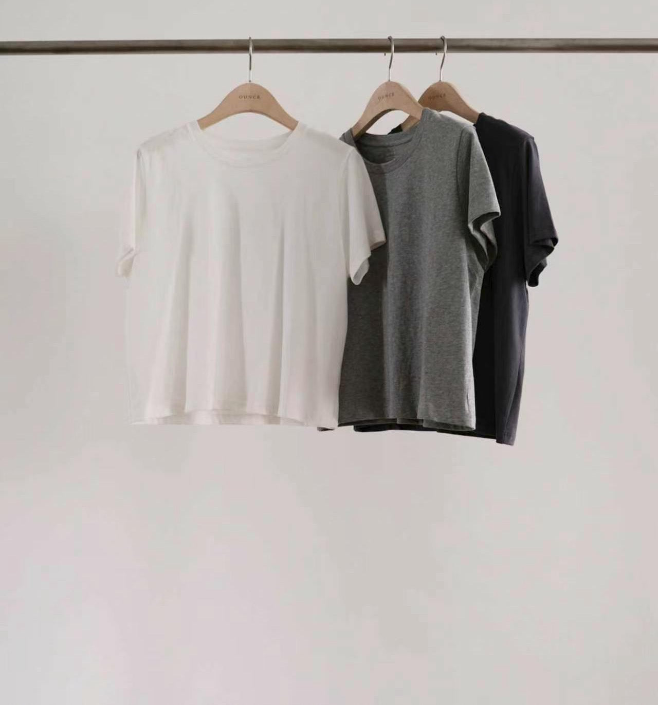 Korean Collection Ounce | Essential Soft Crew Neck T-Shirt (Instock)
