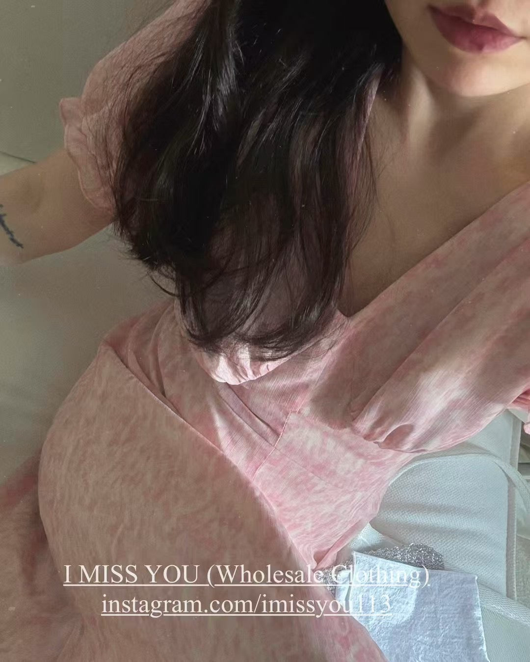 Korean APM Collection I Miss You Pink Dress (Instock)