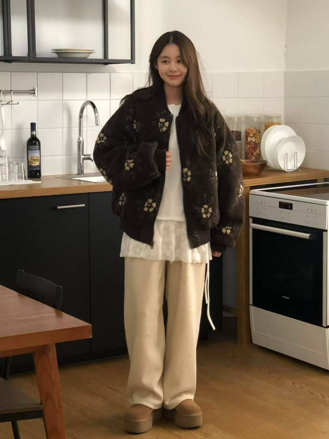 Korean APM Collection Fleece Pants - 4 Colors (Instock)