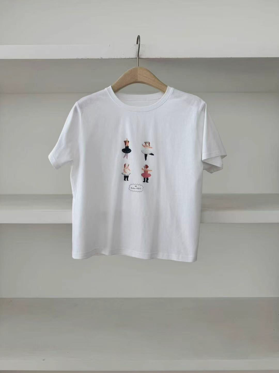 Kelly Designs Ballet Girls White Tshirt（Instock)