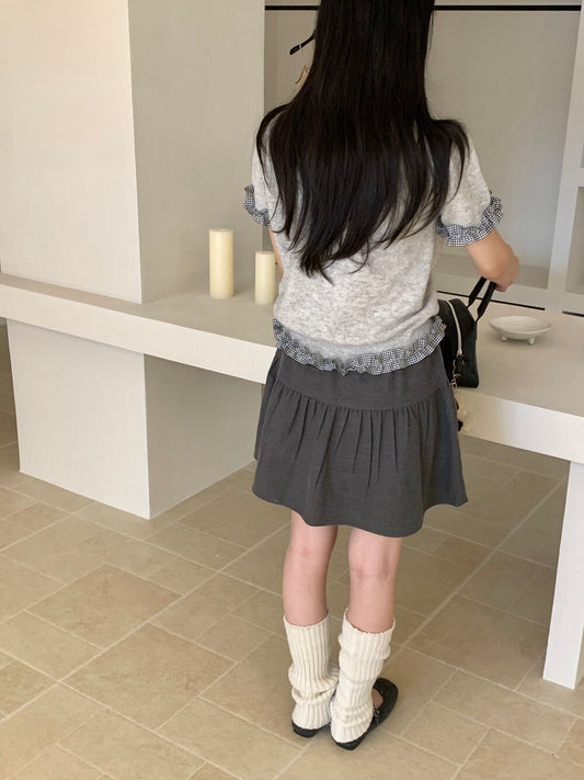 Kelly Designs Dark Grey Ribbons Skirt (Instock)