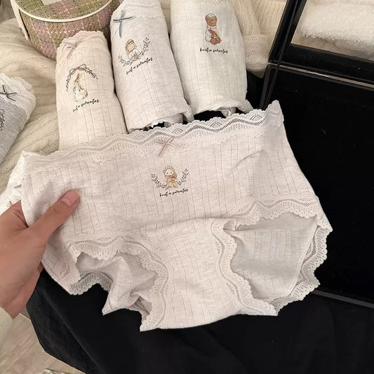 Kelly Designs Cream Bunny Underwear(Instock)