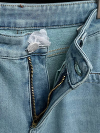 Kelly Designs Fleece-Lined Straight Denim Light Blue Pants(Instock)
