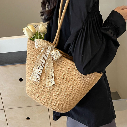 Kelly Designs Straw Shoulder Bag (Instock)