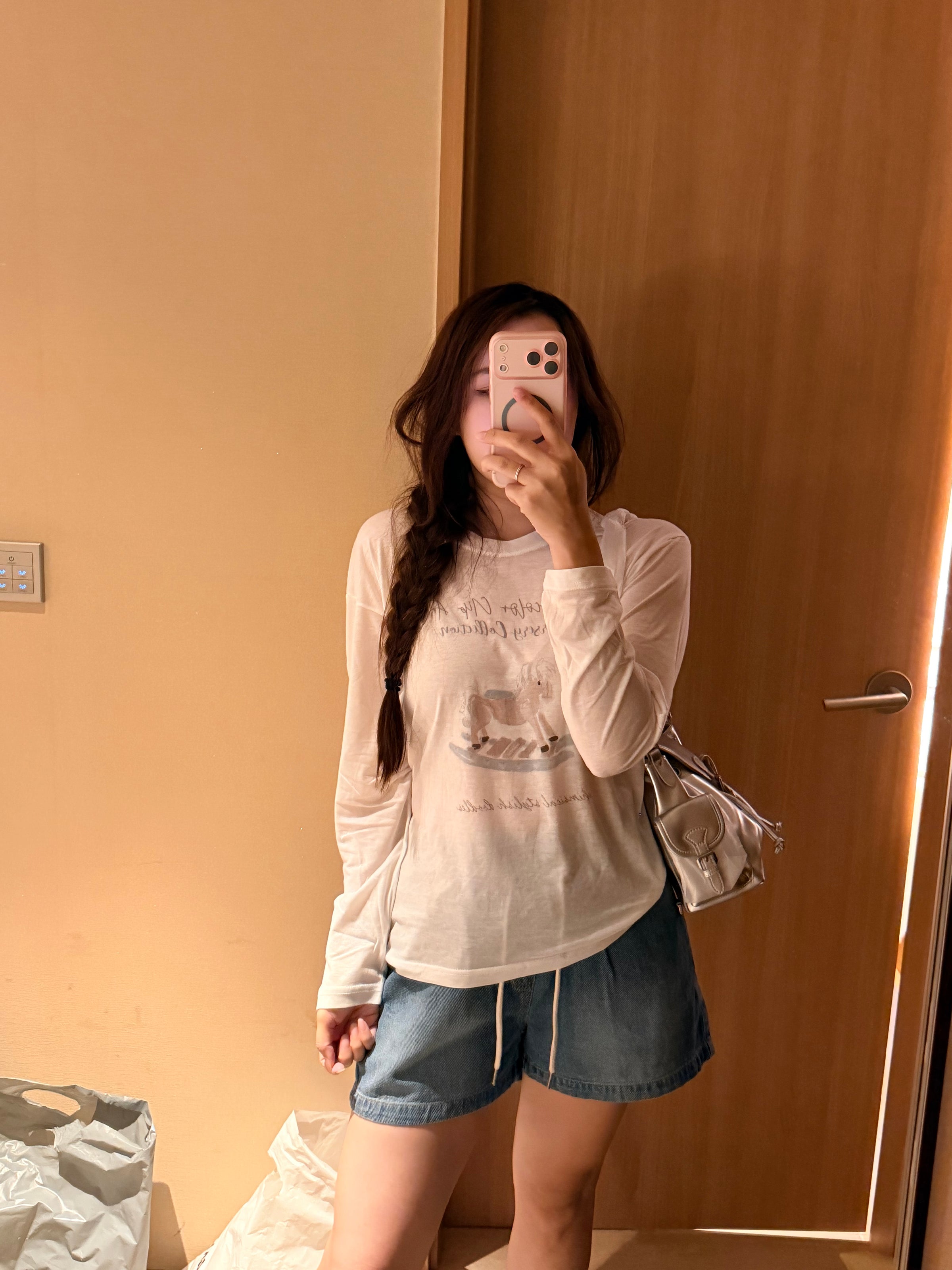 Korean APM Collection Sun Cover Long Sleeves Top-2 Colors (Instock)
