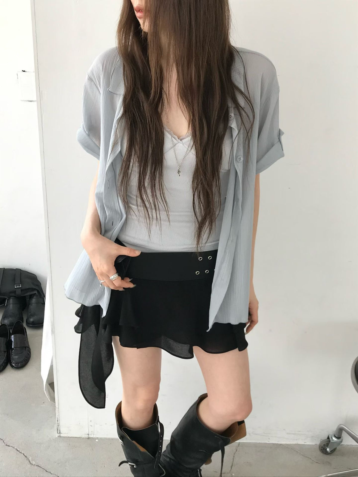 Korean APM Collection V Neck Cami Top-3 Colors (Instock)