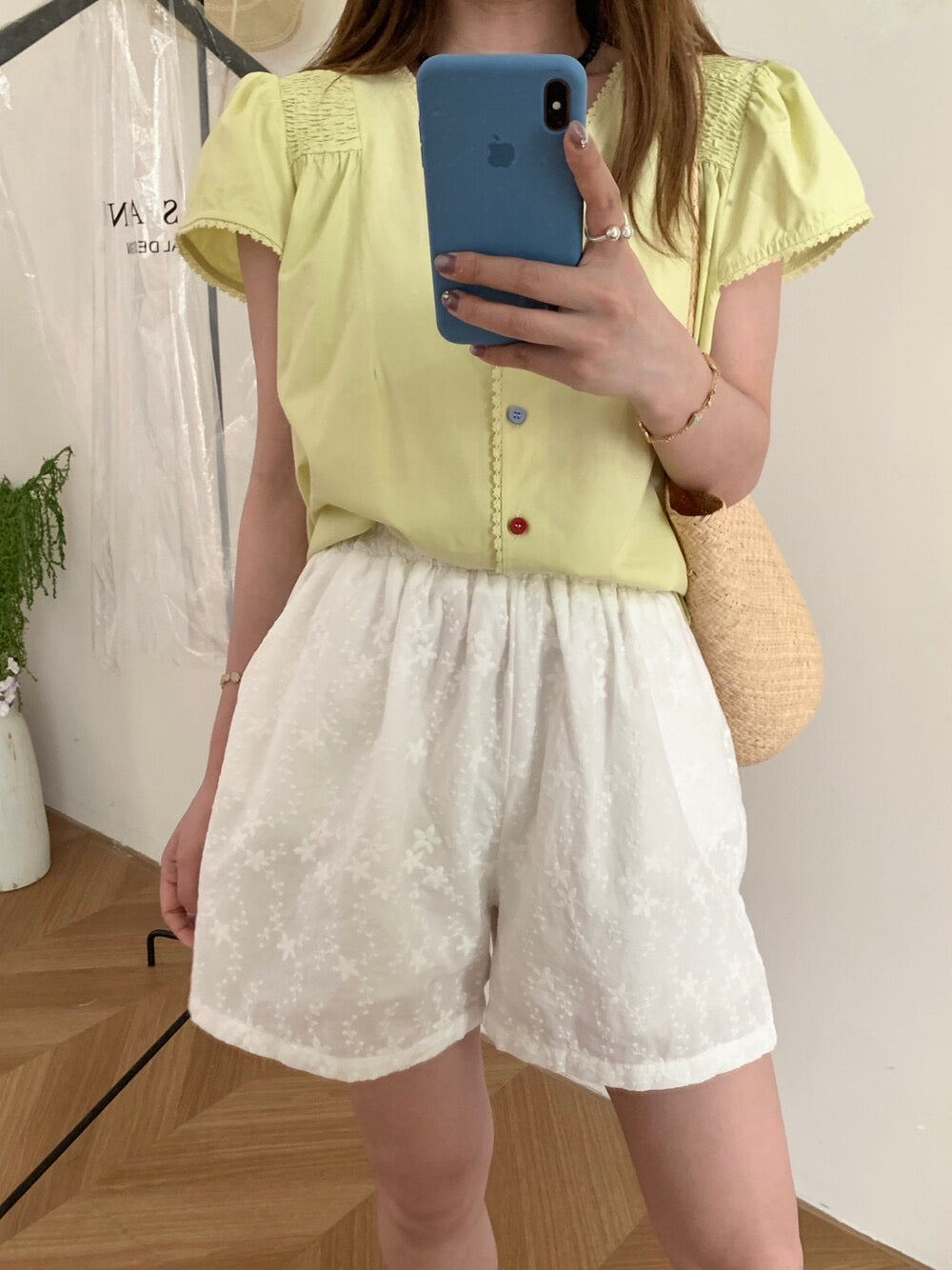 Kelly Designs Lace Waver White Shorts (Instock)