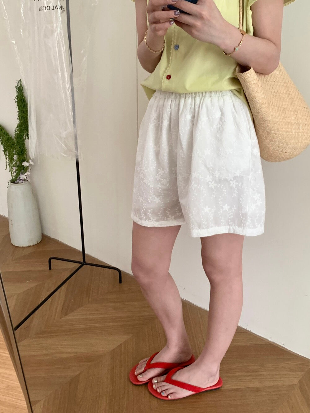 Kelly Designs Lace Waver White Shorts (Instock)