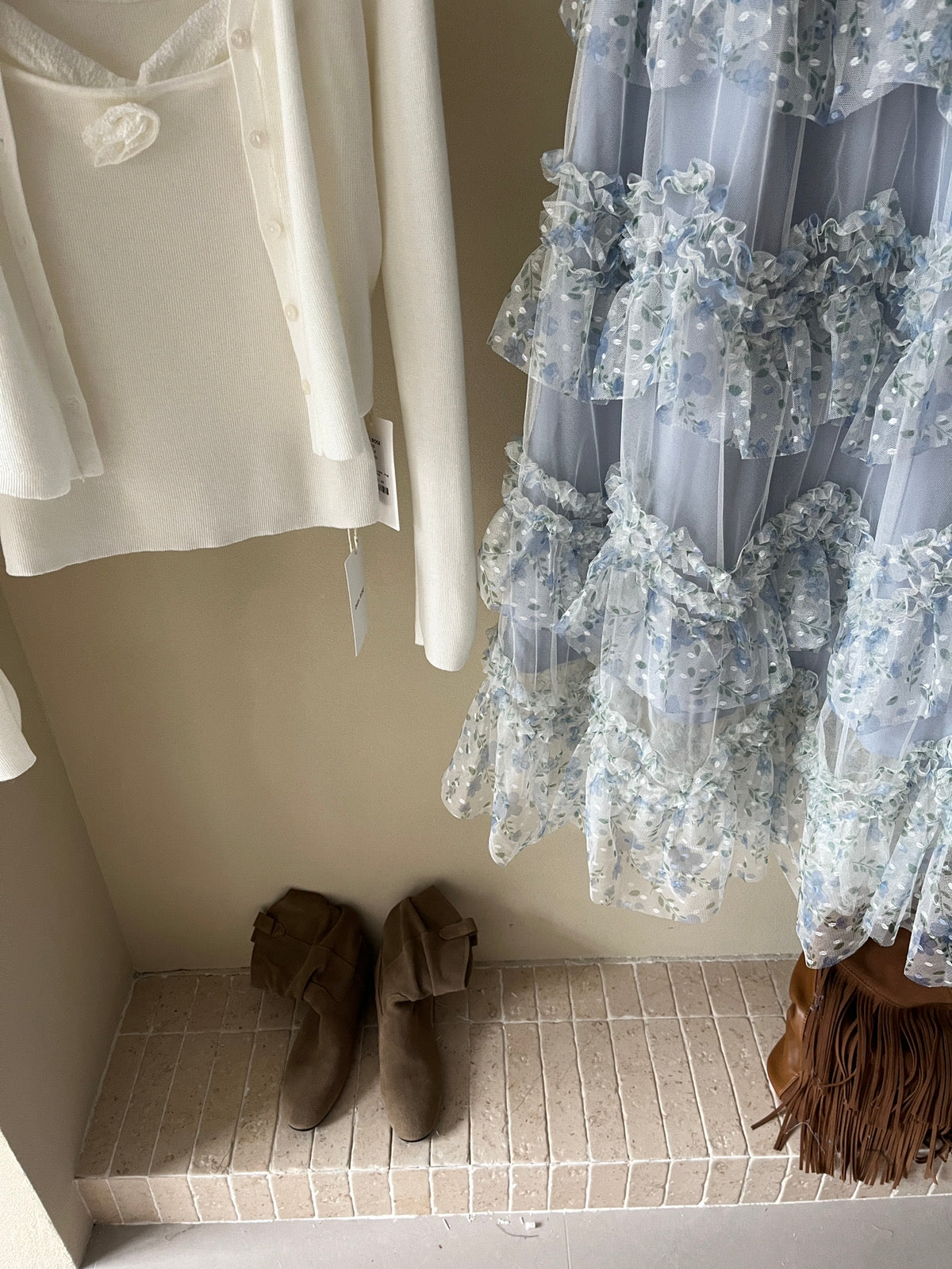 Kelly Designs Romantic Layered Tulle Maxi Skirt – Blue (Instock)