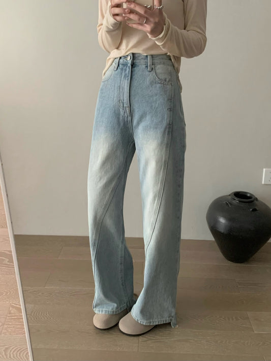 Kelly Designs Light Blue Straight Jeans (Instock)