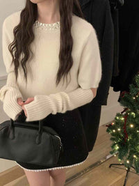 Kelly Designs Gloves and White Top Shiny Set (Instock)