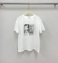 Kelly Designs Cartoons Oversize Kittens White TShirt (Instock)
