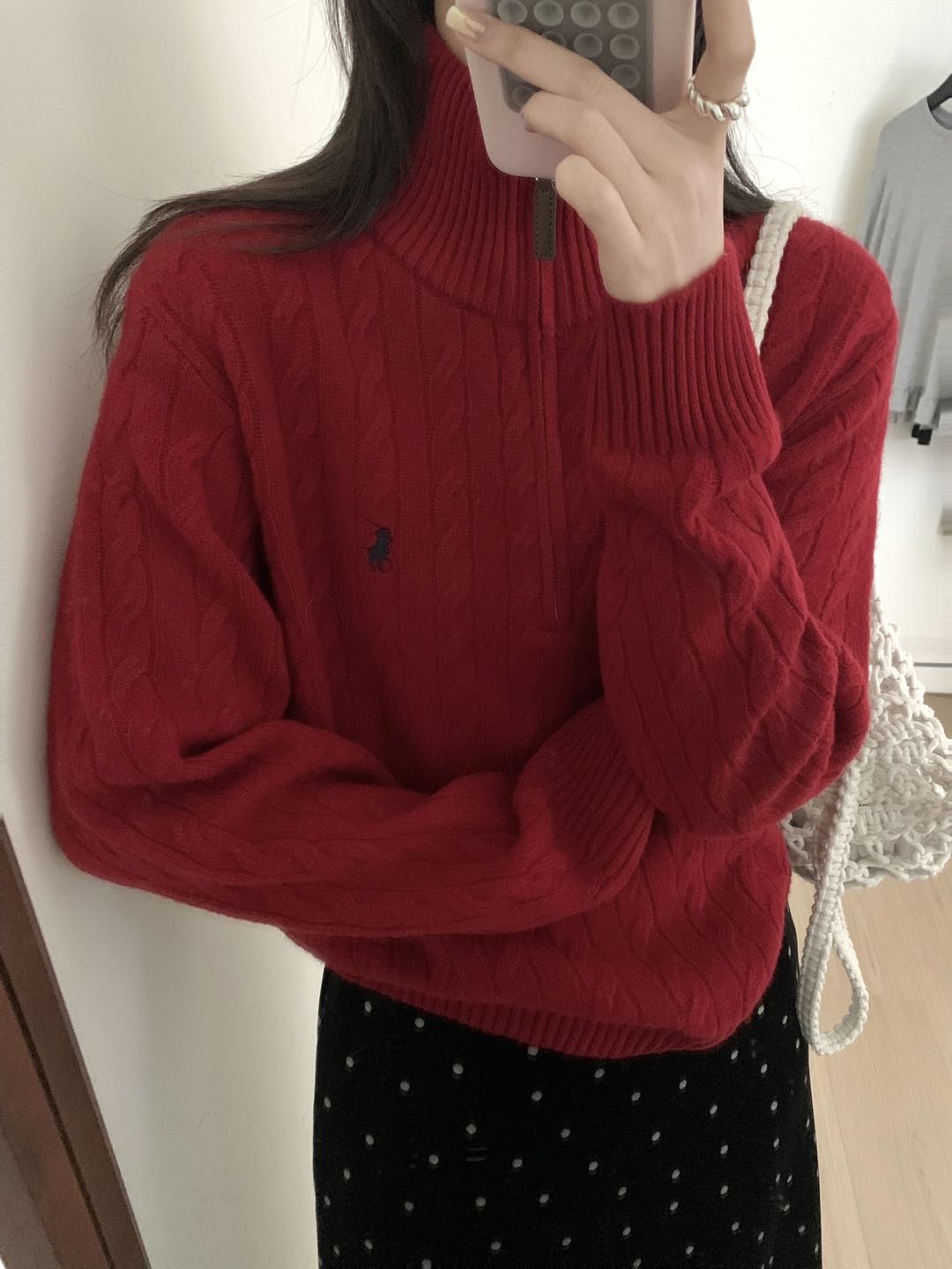 Kelly Designs 100% Wool Half-Zip Cable Knit Sweater – Five Colors (Instock)