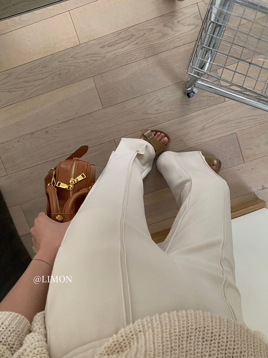 Kelly Designs Beige Flare Pants (Instock)