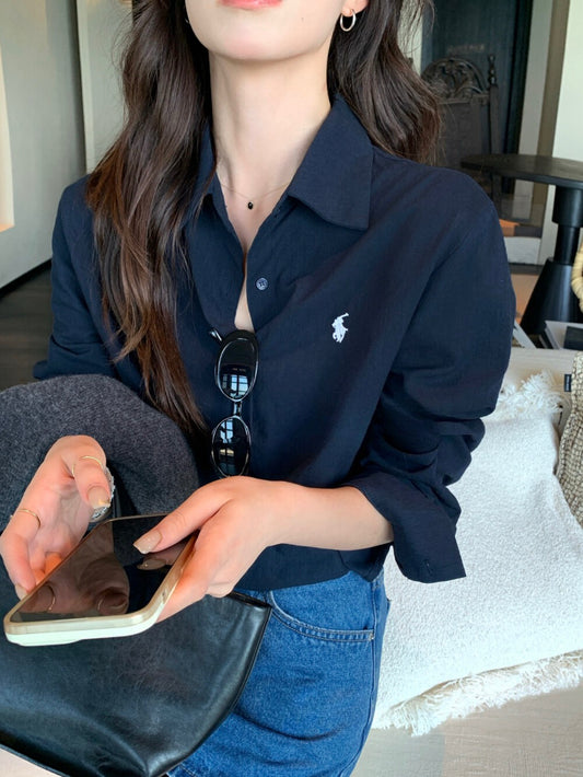 Kelly Designs Embroidery Blue Blouse (Instock)