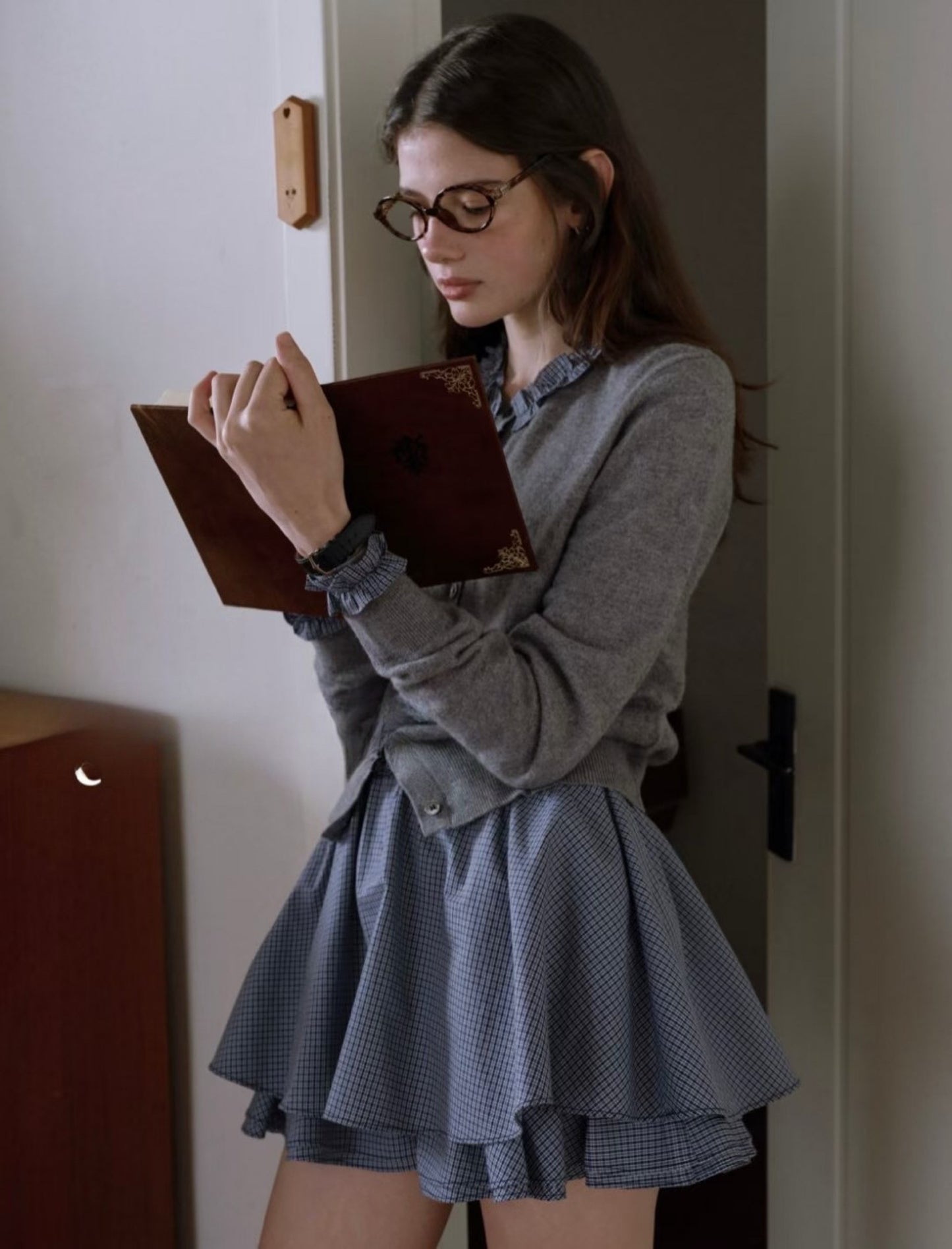 Kelly Designs Layer Cardigan and Blue Puffy Skirt (Instock)