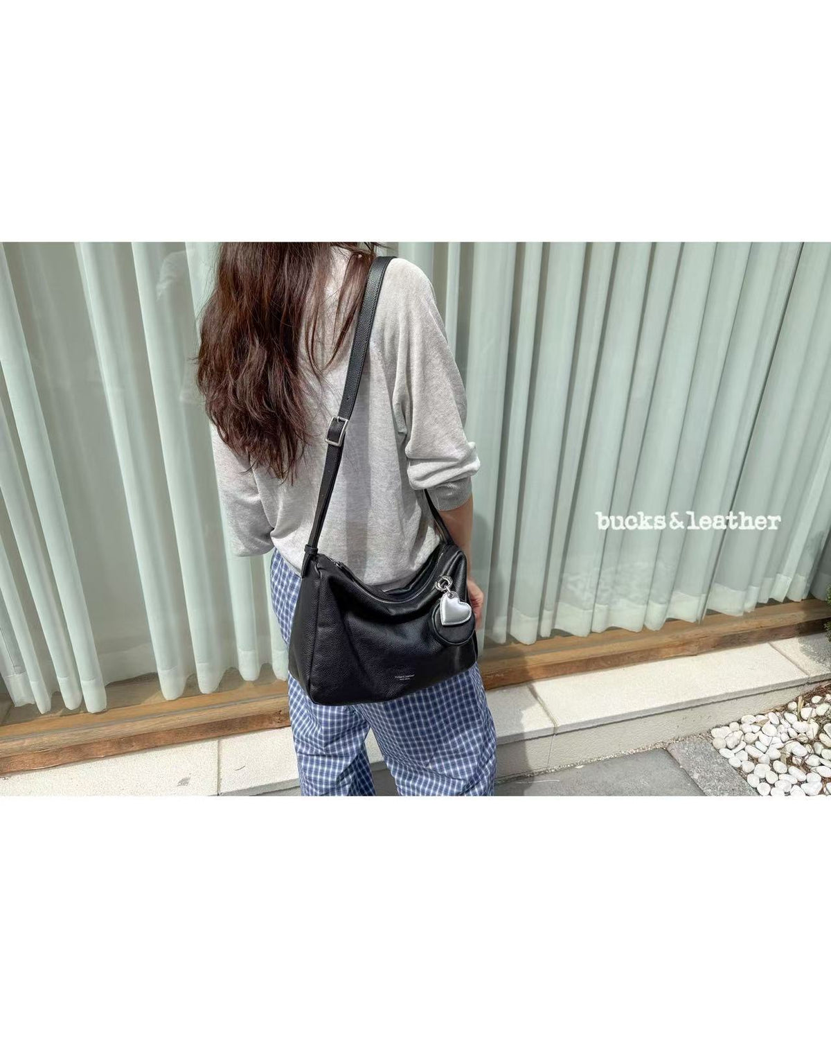 Korean APM Collection BUCKS&LEATHER Leather Bag - 2 ways strap (Preorder)
