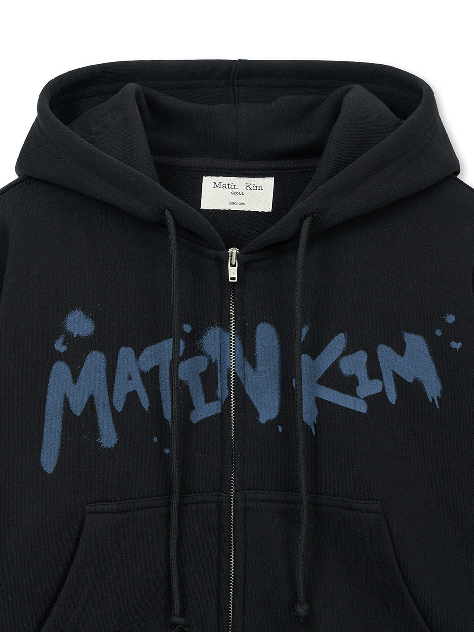 Matin Kim Graffiti Logo Crop Hoody Zip Up (Instock)