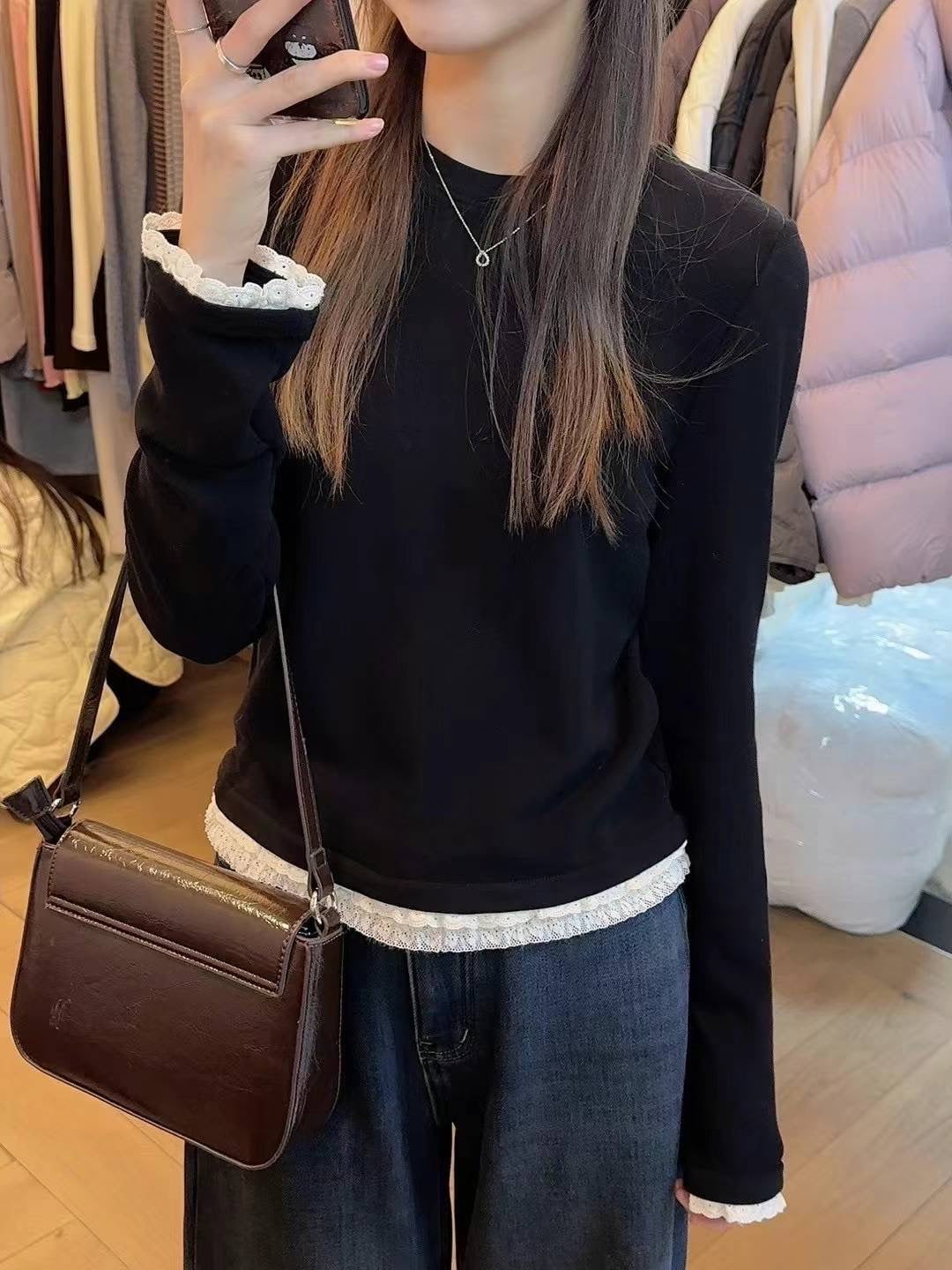 Kelly Designs Lace Layer Three Color Inner Top (Instock)