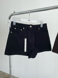 Korean APM Collection Fleece-Lined Corduroy Shorts (Instock)