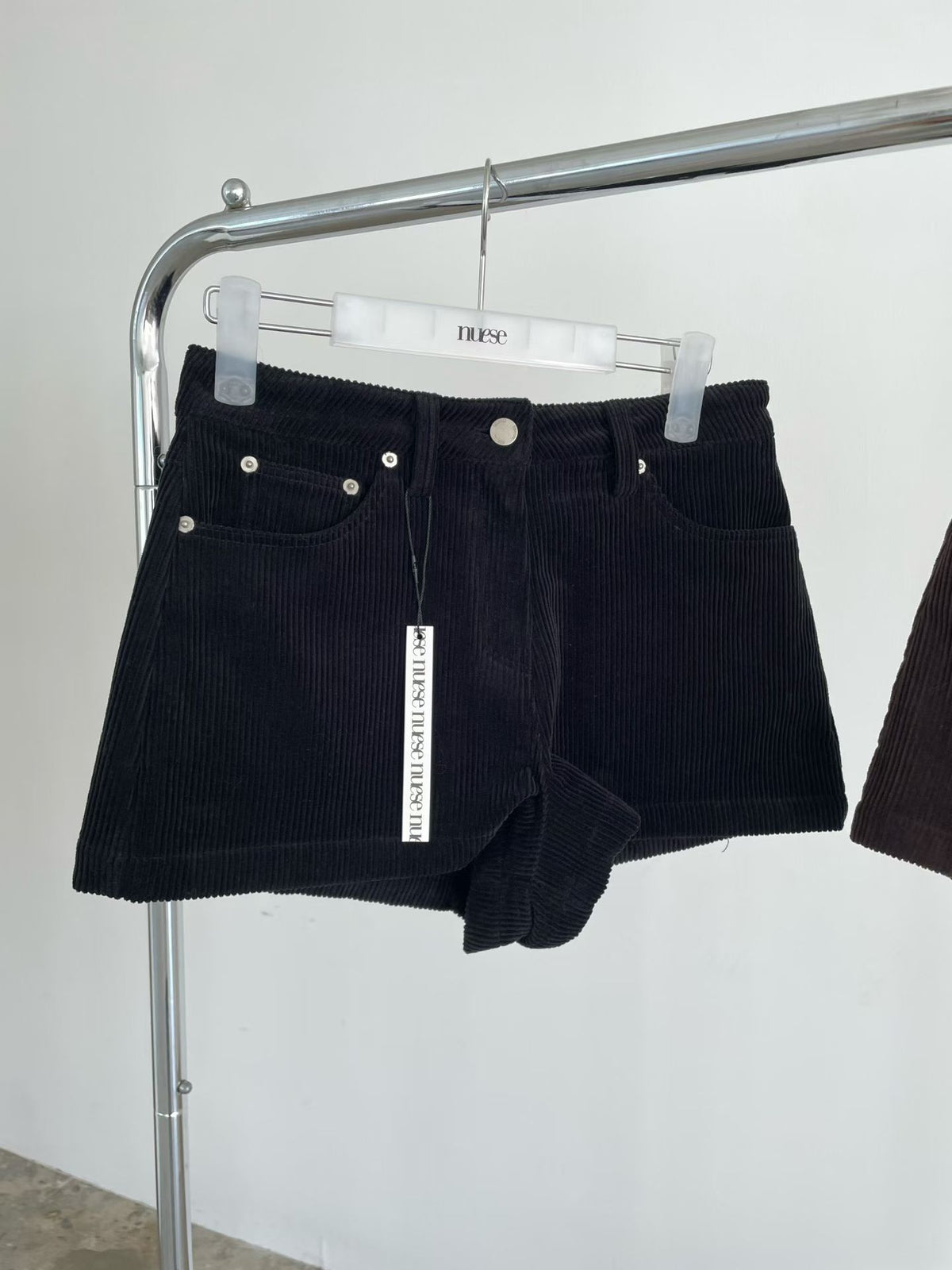 Korean APM Collection Fleece-Lined Corduroy Shorts (Instock)