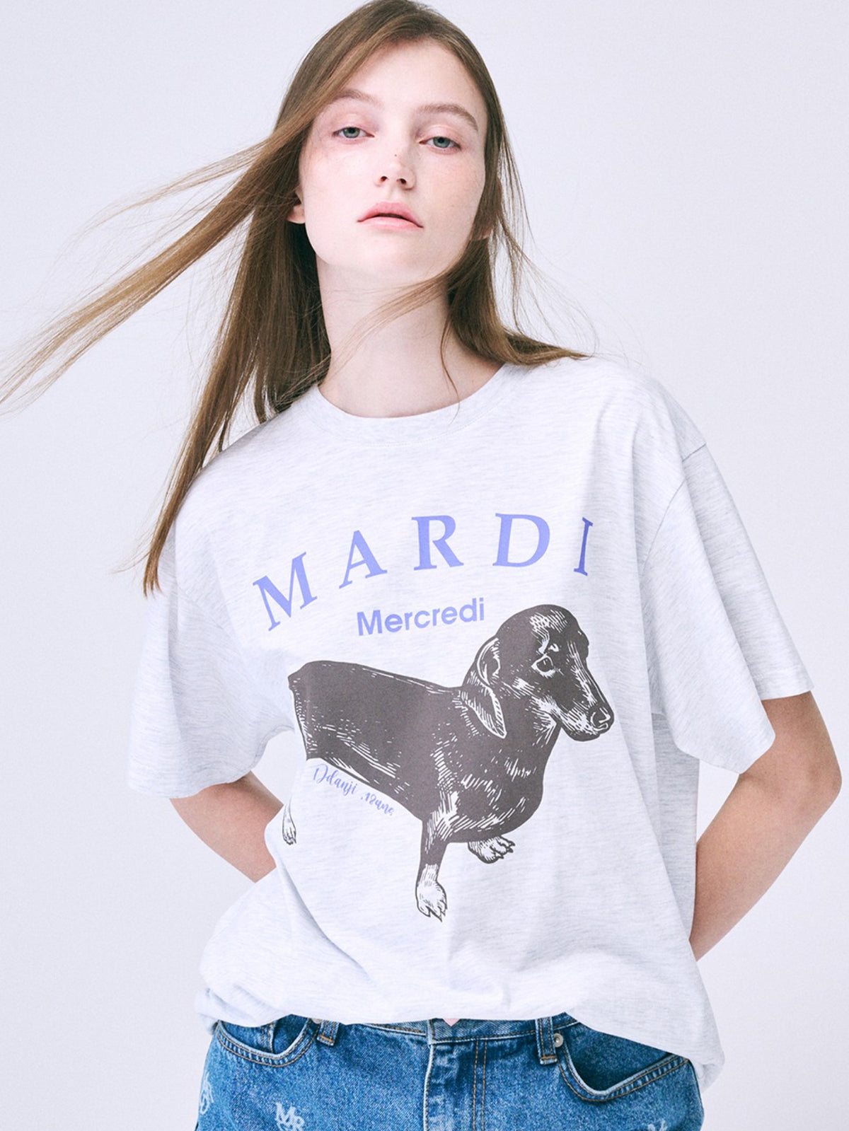 Mardi Mercredi TSHIRT DDANJI_HEATHER PURPLE(Preorder)