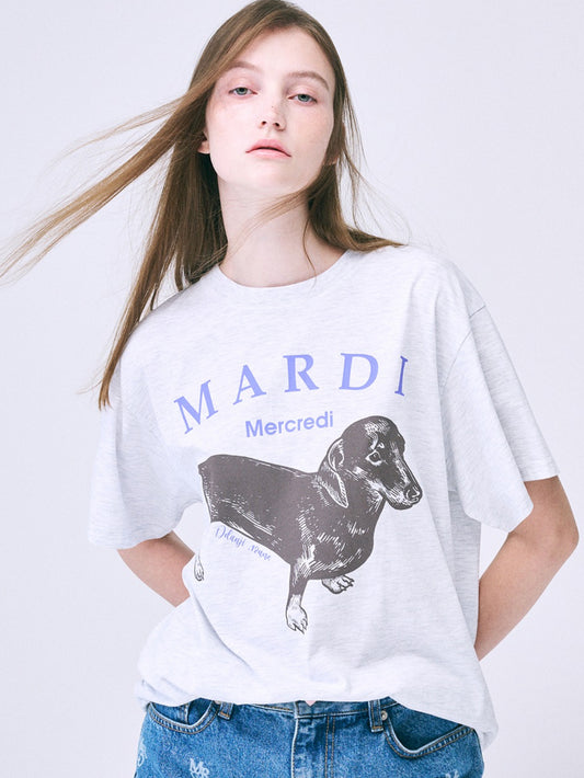 Mardi Mercredi TSHIRT DDANJI_HEATHER PURPLE(Preorder)