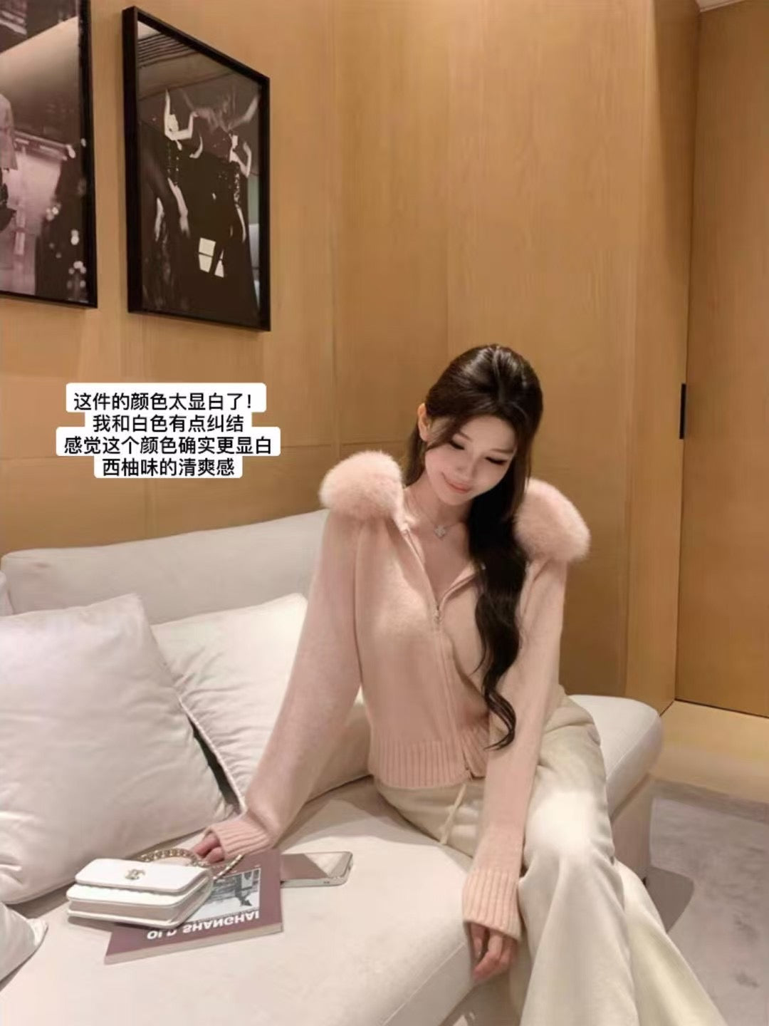 Kelly Designs 9 Colors Fox Fur Zip Up Jacket (Instock)