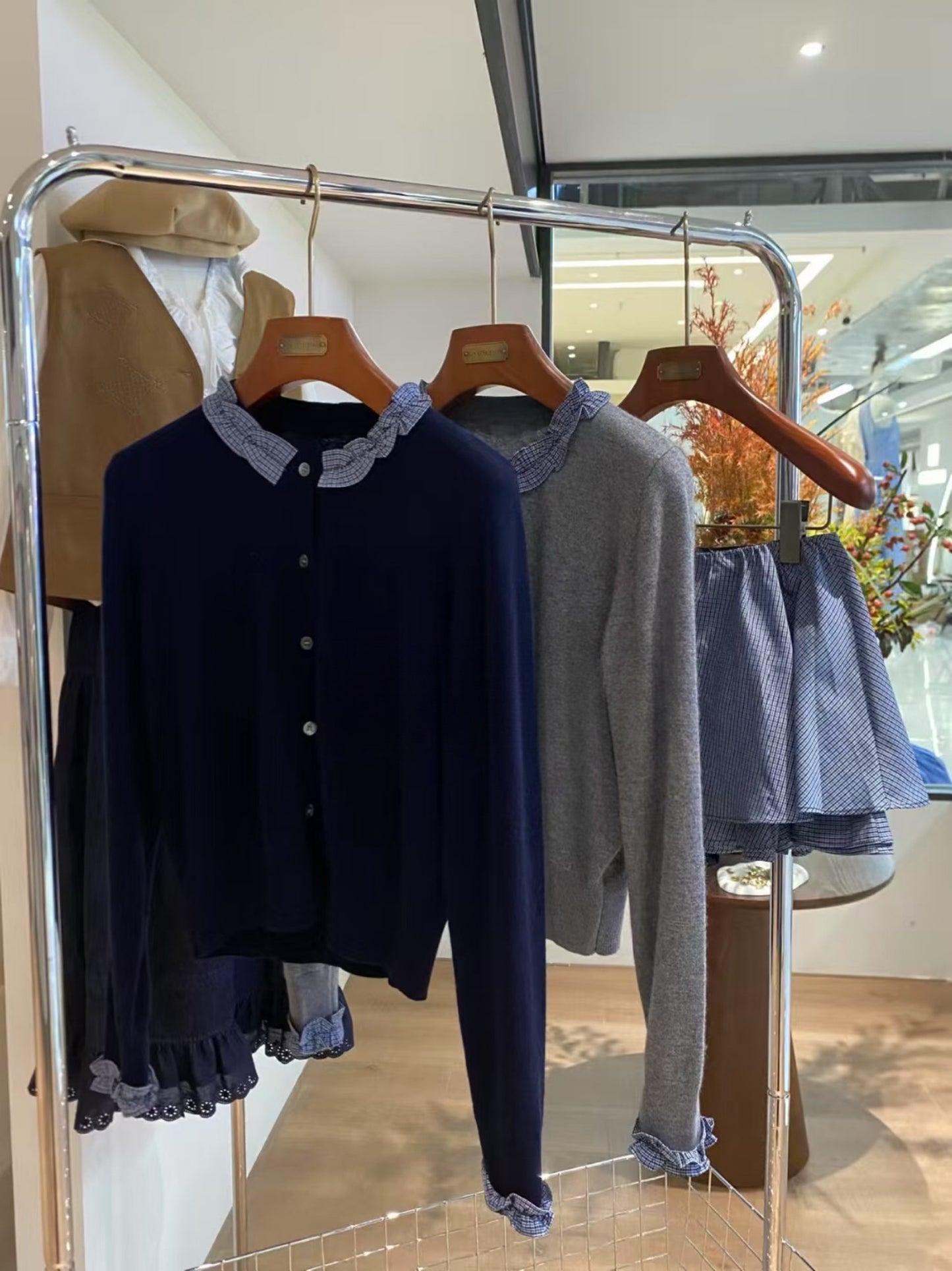 Kelly Designs Layer Cardigan and Blue Puffy Skirt (Instock)