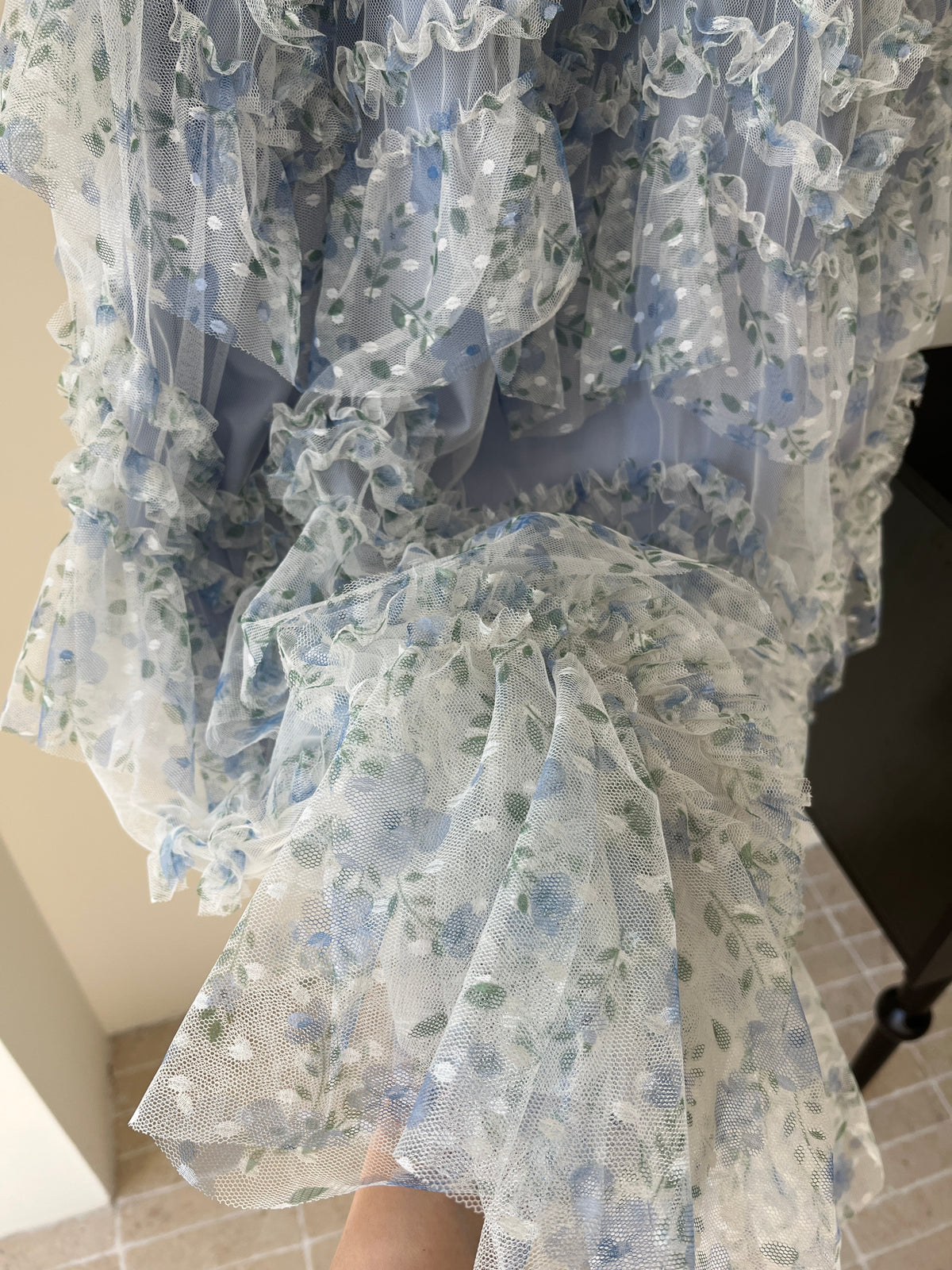 Kelly Designs Romantic Layered Tulle Maxi Skirt – Blue (Instock)