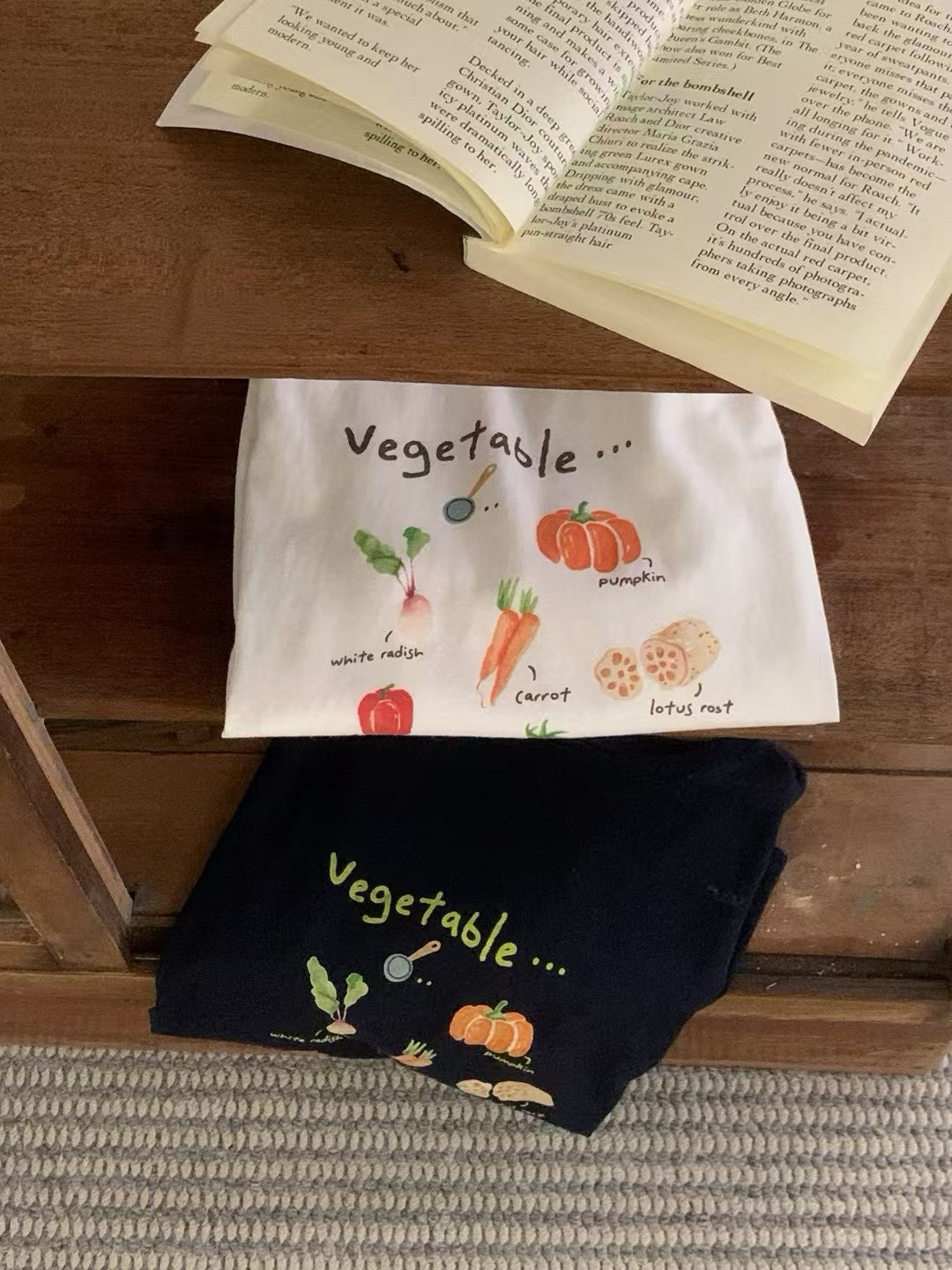 Kelly Designs Vegetable Tshirt- 2 Colors (Instock)
